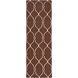 Fallon 96 X 30 inch Dark Brown, Beige Rug