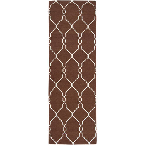 Fallon 96 X 30 inch Dark Brown, Beige Rug
