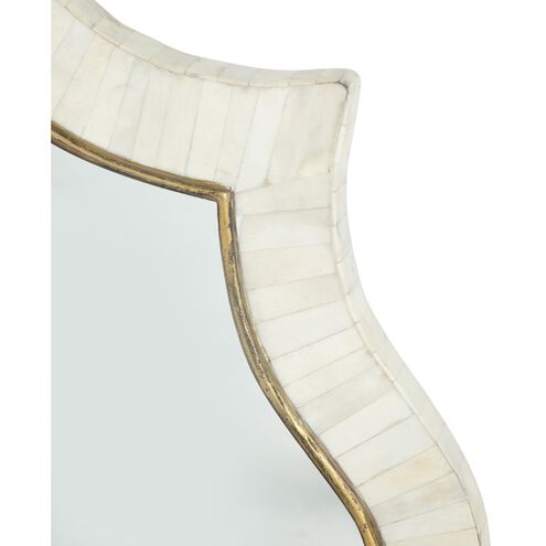 Laurette 34 X 34 inch White & Ivory Mirror