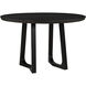 Silas 48 X 48 inch Black Ash Dining Table, Round