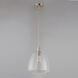 Babylon 1 Light 11.5 inch Satin Nickel Single Pendant Ceiling Light
