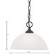 Tahoe 1 Light 12 inch Painted Bronze Mini Pendant Ceiling Light