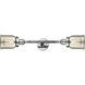 Franklin Restoration Small Bell 2 Light 5 inch Polished Chrome Bath Vanity Light Wall Light in Silver Plated Mercury Glass, Franklin Restoration