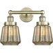 Chatham 2 Light 15.5 inch Antique Brass Bath Vanity Light Wall Light in Mercury