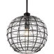 Powell 1 Light 13.75 inch Matte Black Pendant Ceiling Light, Medium