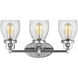 Belton 3 Light 21 inch Chrome Wall Bath Fixture Wall Light