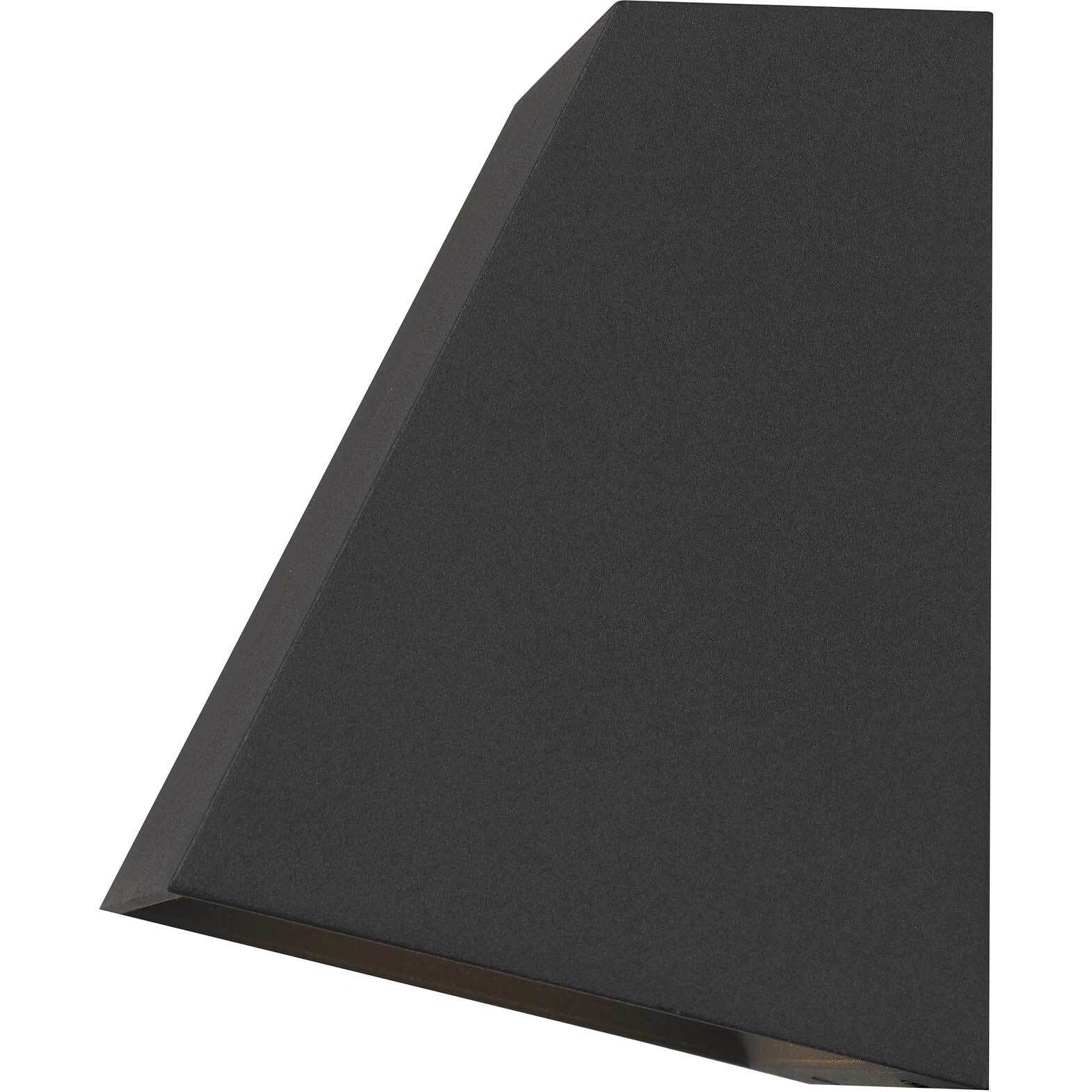 Fillet LED 5.25 inch Sand Black Outdoor Wall Sconce