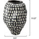 Pinpoint 11.5 X 8.5 inch Vase, Inline