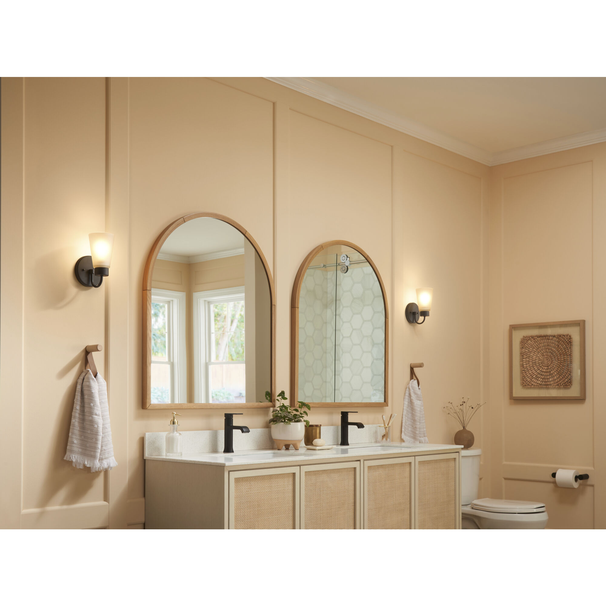 Erma 1 Light 5 inch Black Wall Sconce Wall Light