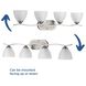 Laird 4 Light 33 inch Brushed Nickel Bath Vanity Wall Light
