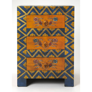 Dharma Hand Painted Artifacts Chest/Cabinet