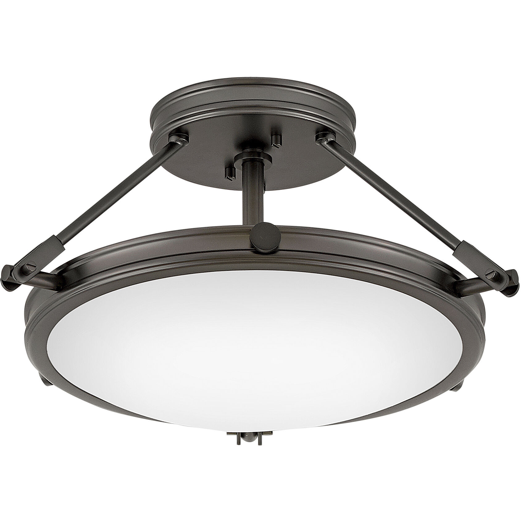 Collier 3 Light 16.5 inch Black Oxide Indoor Semi-Flush Mount Ceiling Light
