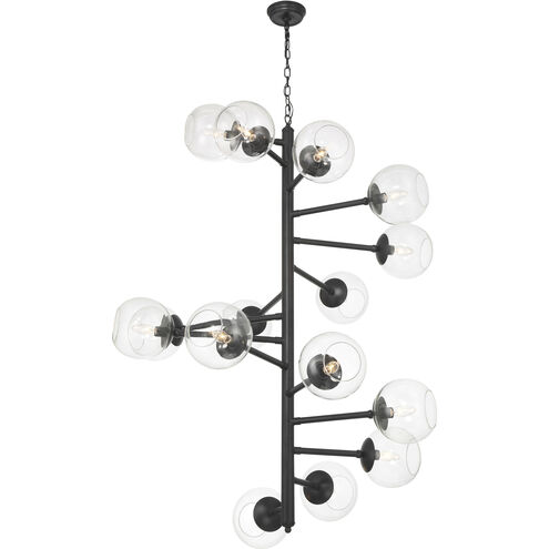 Millikan 15 Light 38.75 inch Coal Black Pendant Ceiling Light