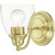 Montgomery 1 Light 5 inch Satin Brass Vanity Sconce Wall Light