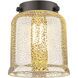 Franklin Restoration Bell LED 5 inch Antique Copper Mini Pendant Ceiling Light in Silver Plated Mercury