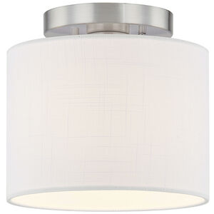 Textile Collection 1 Light 8.00 inch Semi-Flush Mount