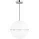 Sean Lavin Hanea LED 18 inch Chrome Pendant Ceiling Light, Integrated LED
