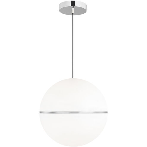 Sean Lavin Hanea LED 18 inch Chrome Pendant Ceiling Light, Integrated LED