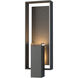 Shadow Box 2 Light 21.2 inch Coastal Natural Iron and Coastal Natural Iron Outdoor Sconce, Large - Open Box