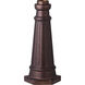 Outdoor Post Base 19.5 inch Patina Bronze Outdoor Post Base