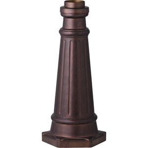 Outdoor Post Base 19.5 inch Patina Bronze Outdoor Post Base