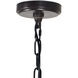 Desire 3 Light 9 inch Oil Rubbed Bronze Drum Shade Mini Pendant Ceiling Light