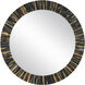 Kuna 23.75 inch Black and Tan with Mirror Wall Mirror, Small