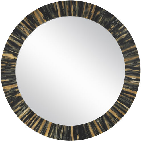 Kuna 23.75 inch Black and Tan with Mirror Wall Mirror, Small