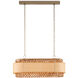 Isola 6 Light 42.5 inch Khaki Chandelier Ceiling Light