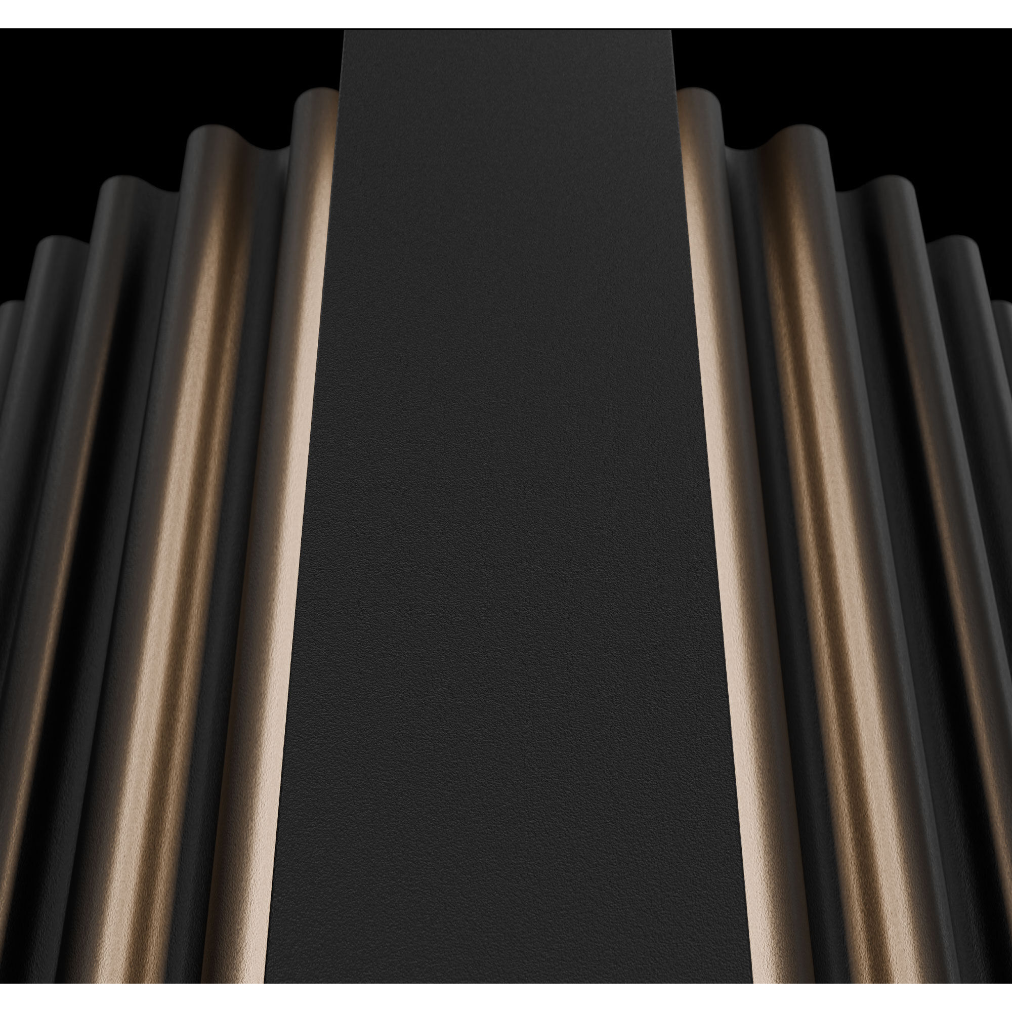 Krimp LED 36 inch Black Outdoor Wall Lighting