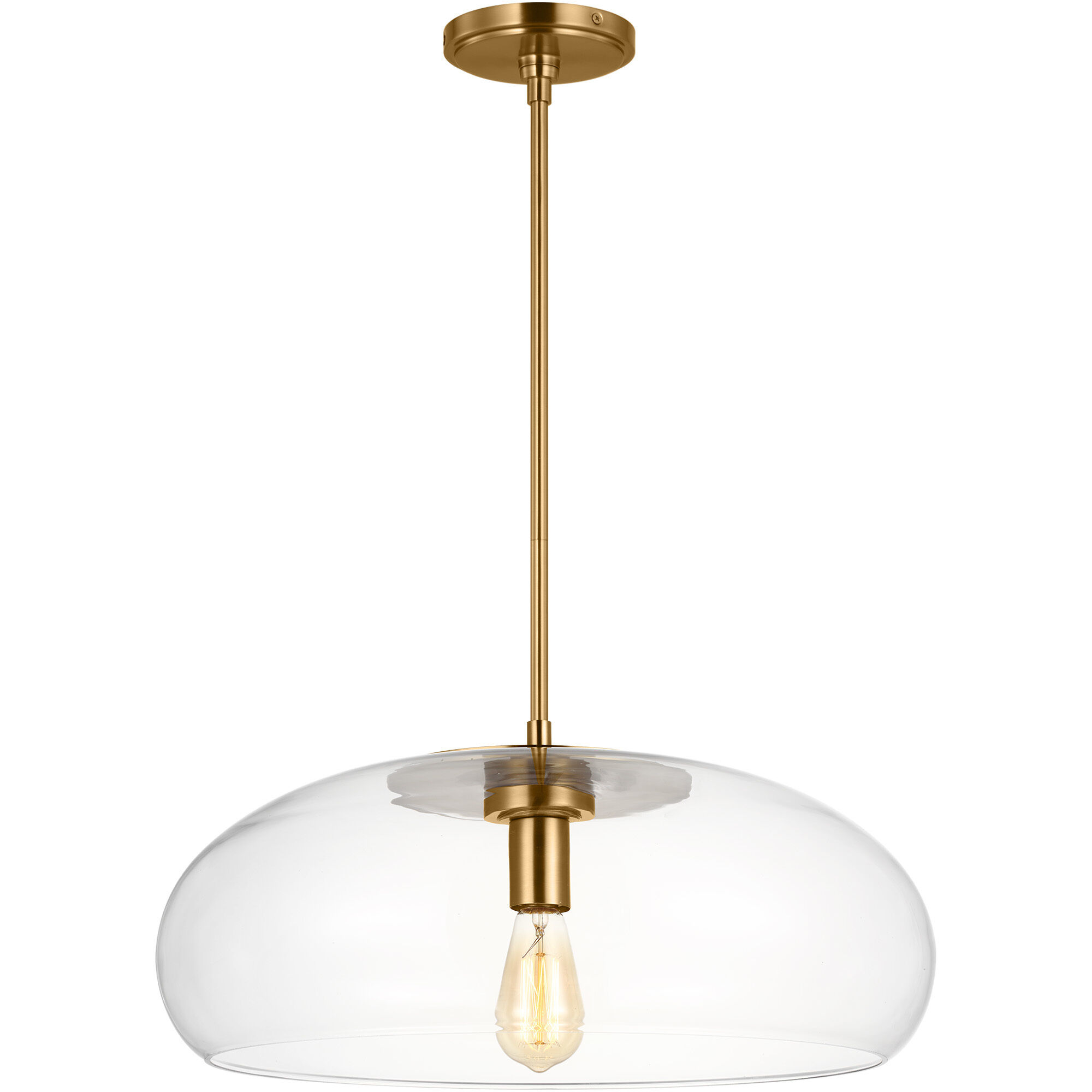 TOB by Thomas O'Brien Largo 1 Light 21.5 inch Burnished Brass Pendant Ceiling Light