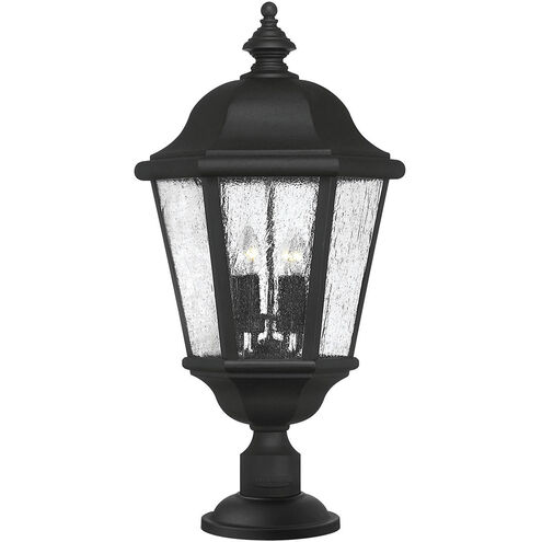 Estate Series Edgewater LED 28 inch Black Outdoor Post Mount Lantern, Low Voltage