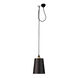 Hooked 1.0 LED 8.27 inch Graphite / Brass Pendant Ceiling Light