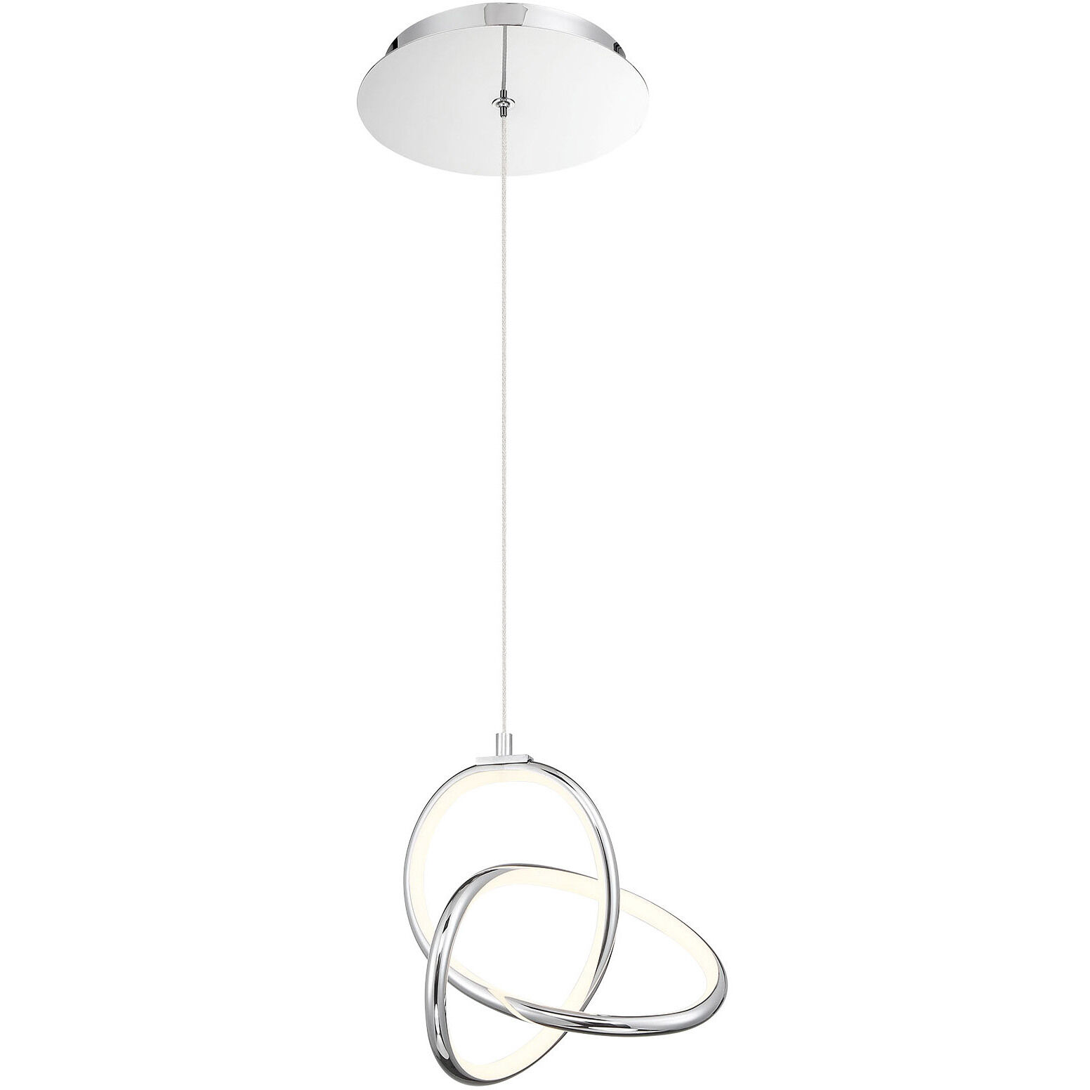 Vornado LED 7.44 inch Chrome Mini-Pendant Ceiling Light, dweLED