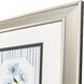 Blooms & Stripes Blue and White and Green Framed Art, Propac