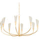 Montrose 8 Light 44 inch Vintage Gold Leaf and Soft Sand Chandelier Ceiling Light