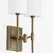 Hamilton 2 Light 10 inch Dark Brass Wall Sconce Wall Light
