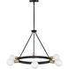 Orla LED 24 inch Black Chandelier Ceiling Light