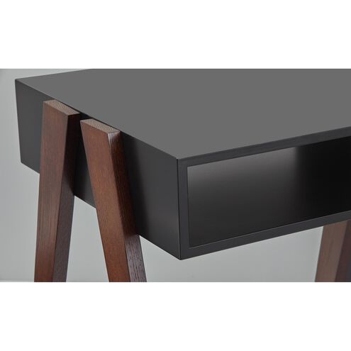 Laurel 41 X 19 inch Black and Walnut Oak Coffee Table