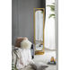 Full 78.7 X 18.1 inch Gold Mirror