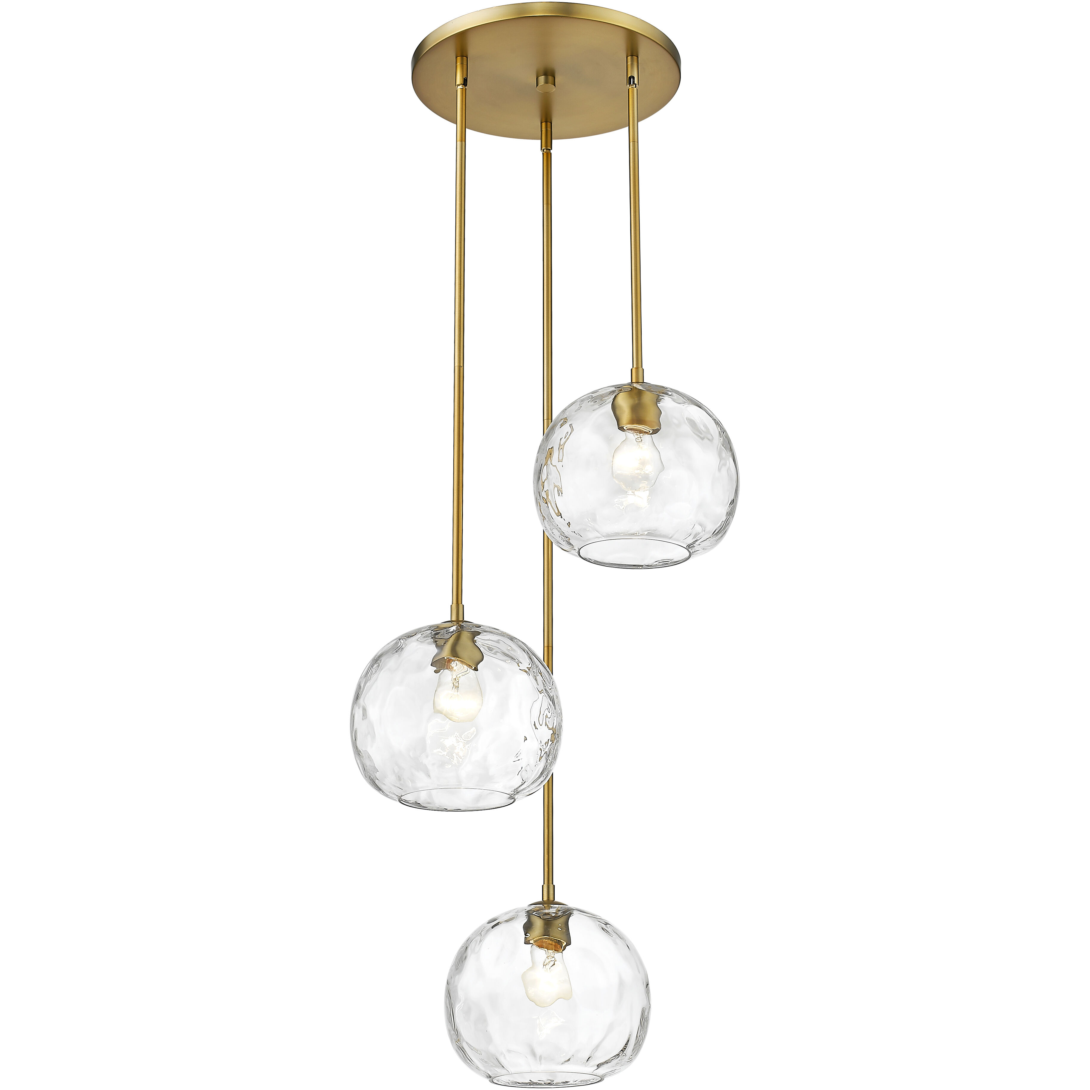 Chloe 3 Light 20 inch Olde Brass Chandelier Ceiling Light