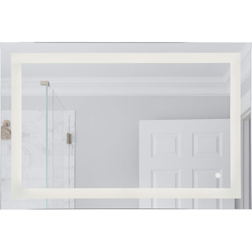Frameless 47.99 X 31.97 inch White Illuminated Mirror, Front Lit