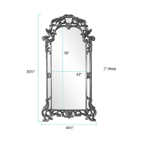 Imperial 85 X 44 inch Charcoal Gray Wall Mirror, Rectangle