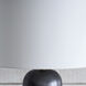 Kelly Wearstler Chalon 30 inch 15 watt Stained Black Metallic Table Lamp Portable Light, Large