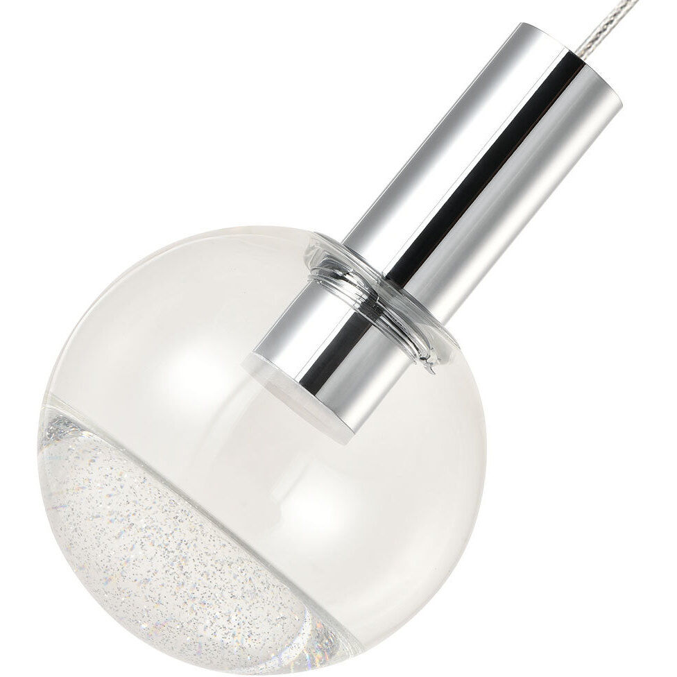 Artisan Collection/SIENNA Series 4.75 inch Polished Chrome Pendant Ceiling Light