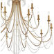 Arcadia 15 Light 46.25 inch Antique Gold Chandelier Ceiling Light