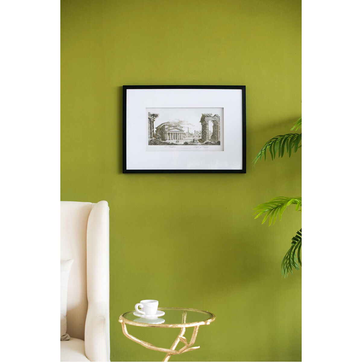 Smithsonian Black and Beige and Black Wall Art, The Pantheon Temple of Concord