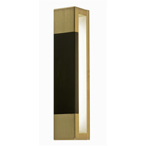 Post LED 3 inch Satin Brass ADA Wall Sconce Wall Light