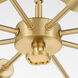 Belleview 8 Light 38 inch Aged Brass Pendant Ceiling Light
