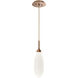 Fiori LED 6 inch Novel Brass Pendant Ceiling Light